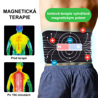 Samozahřívací masážní pás Tourmaline