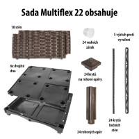 Modulární vyvýšený záhon MULTIFLEX 22