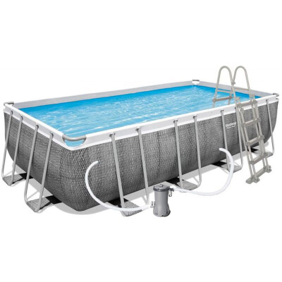 Bazén Power Steel Rattan 4,88 x 2,44 x 1,22 m set včetně příslušenství