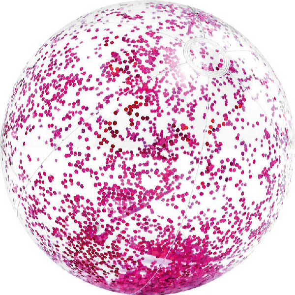 Nafukovací míč Glitter Beach 71 cm růžová